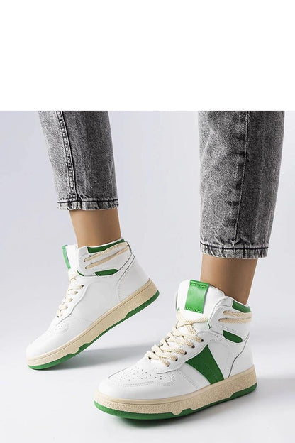blue sneakers back view