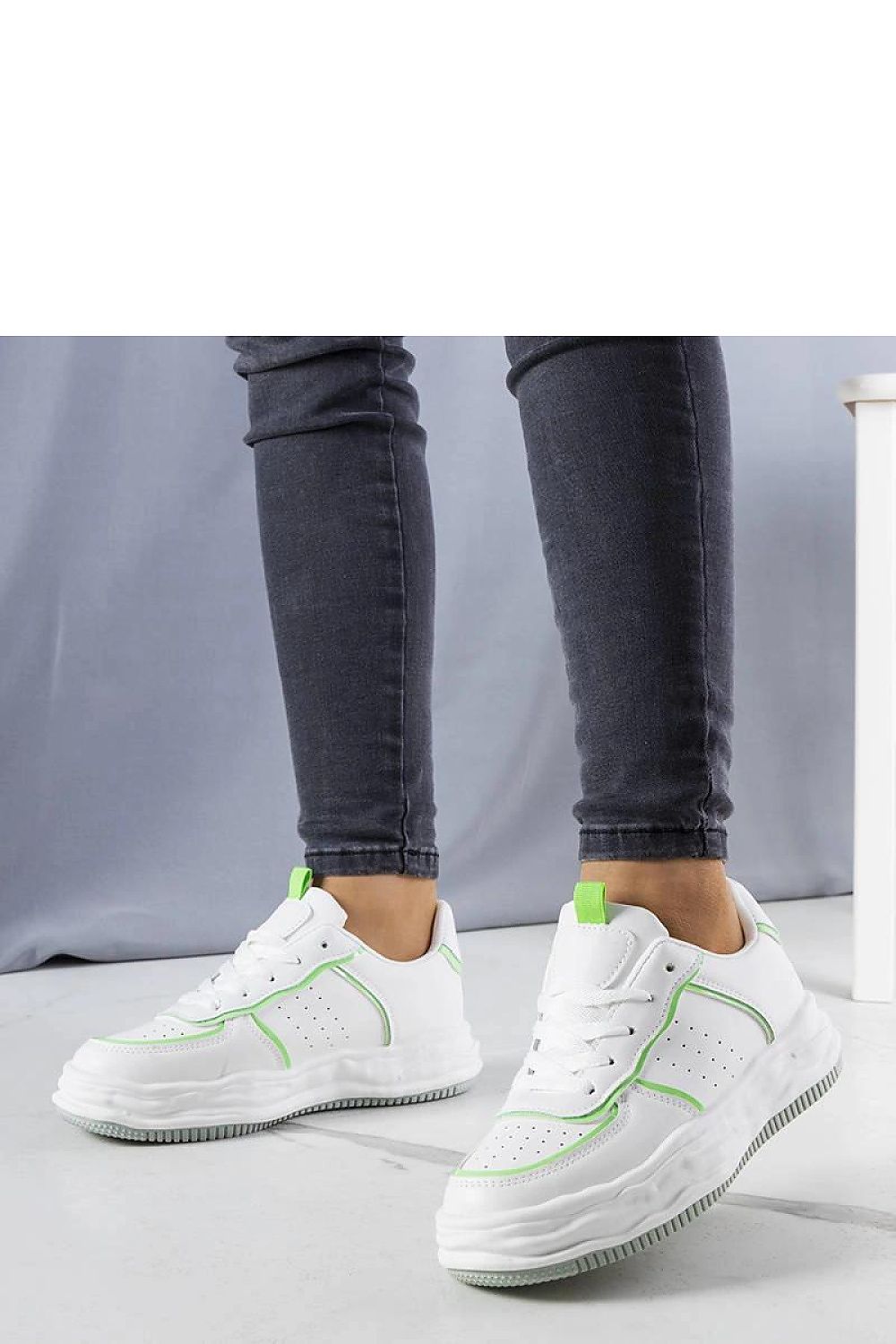 ~ lace sneakers front view