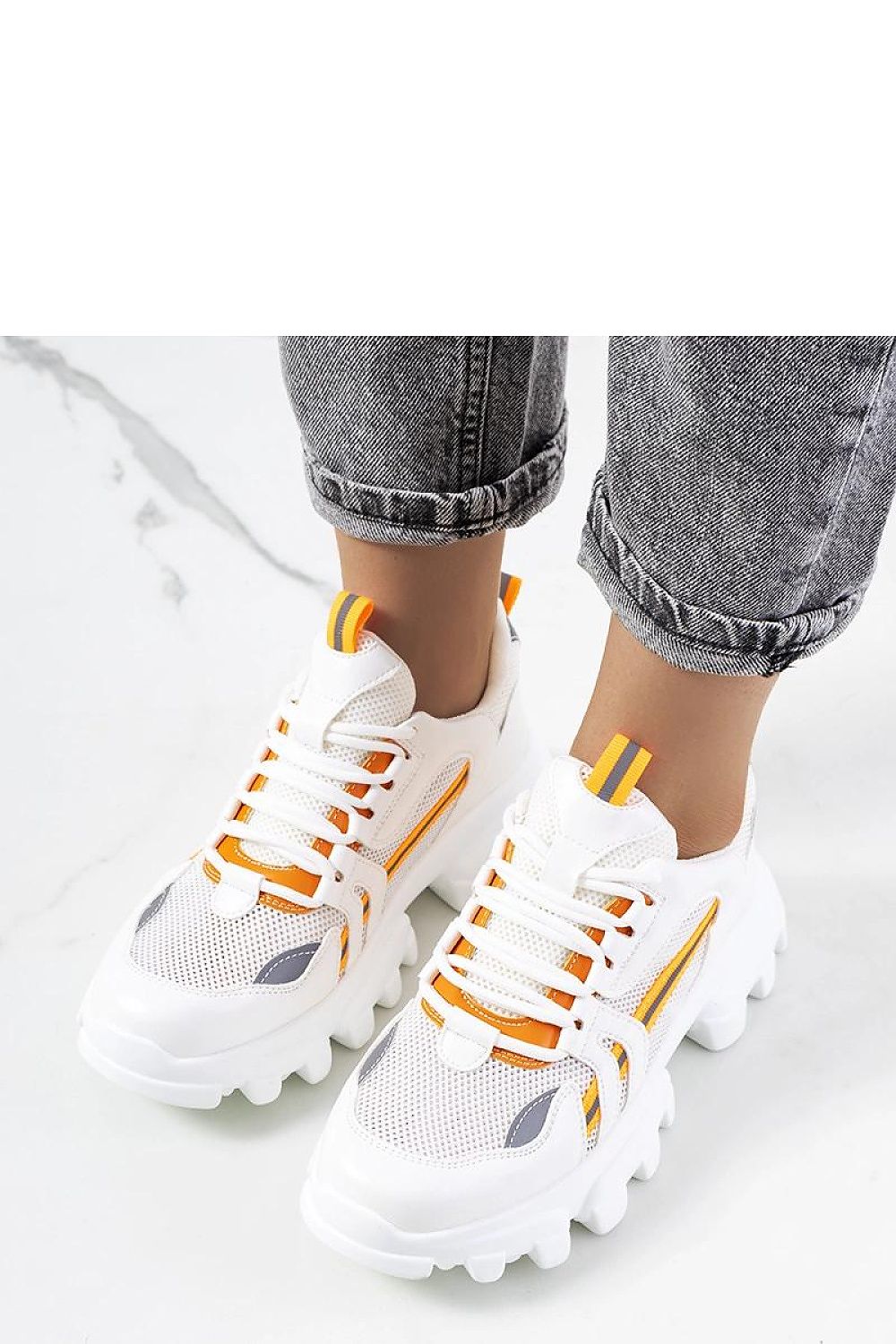 white lace sneakers alternate angle