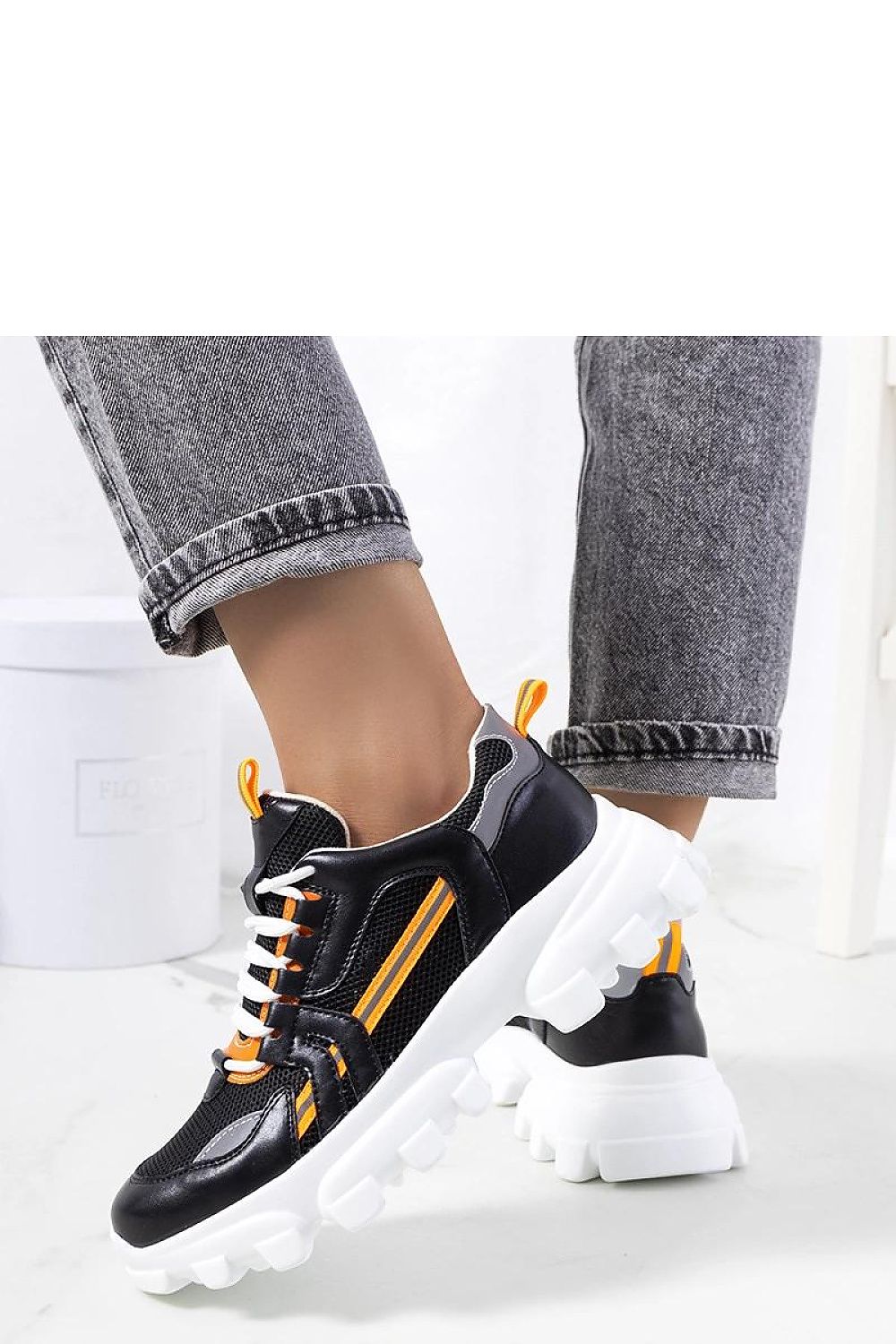 white lace sneakers view 7