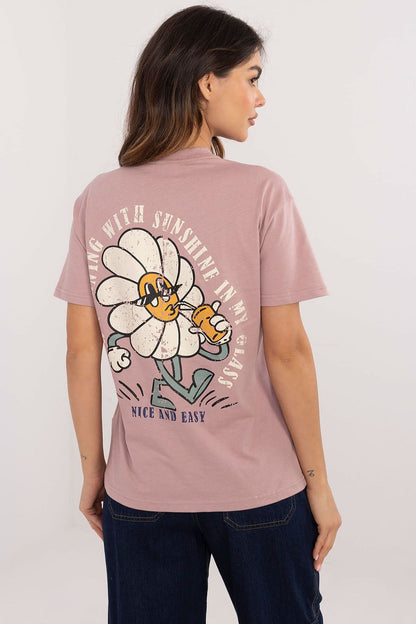 Women's Black, Pink, and Green T-shirt view 6
