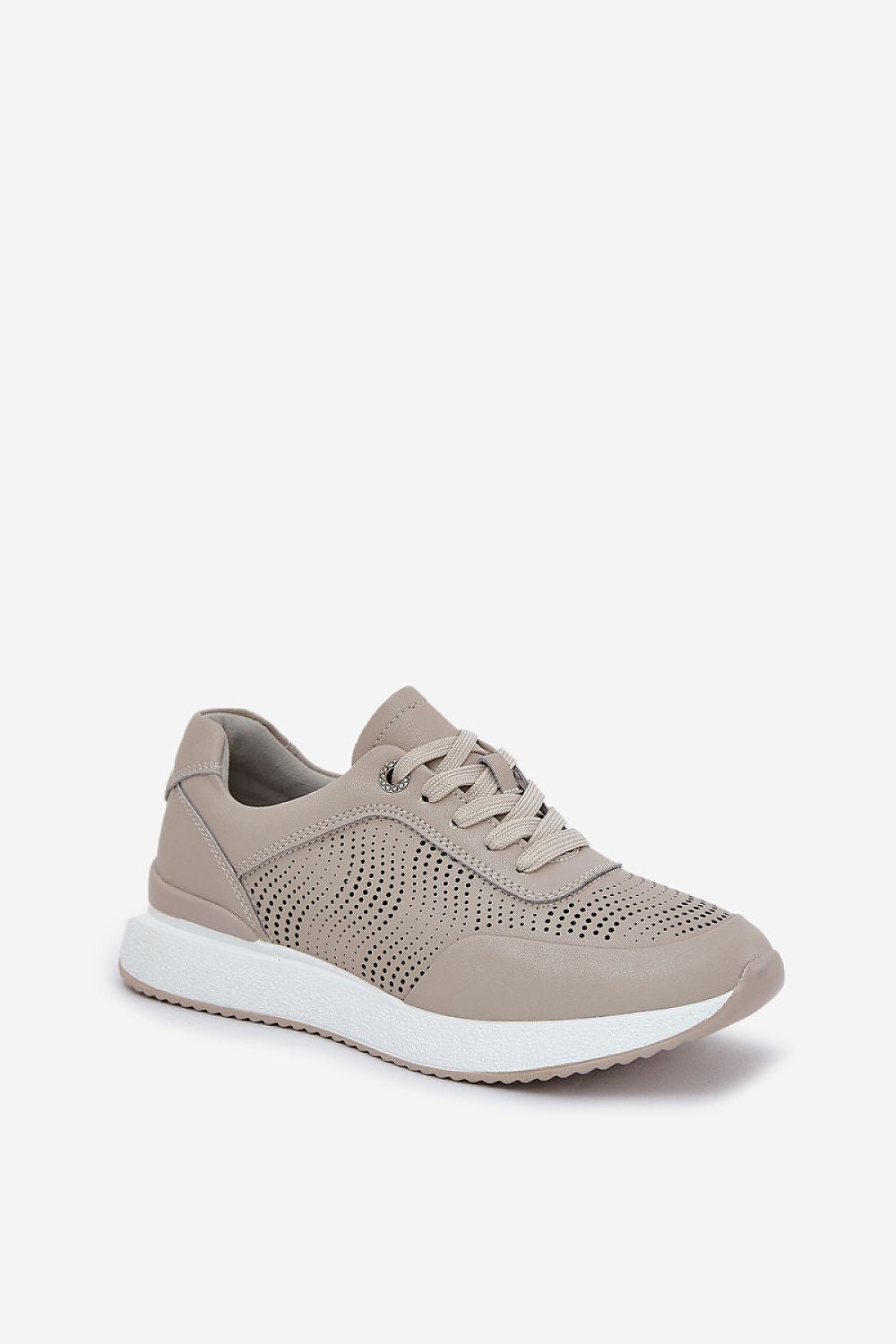 beige sport shoes alternate angle
