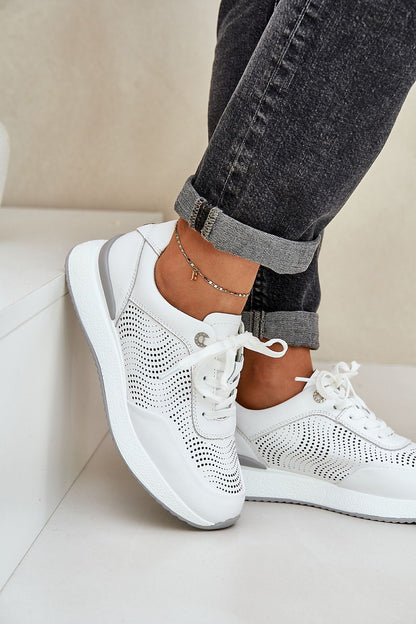 beige sport shoes view 6