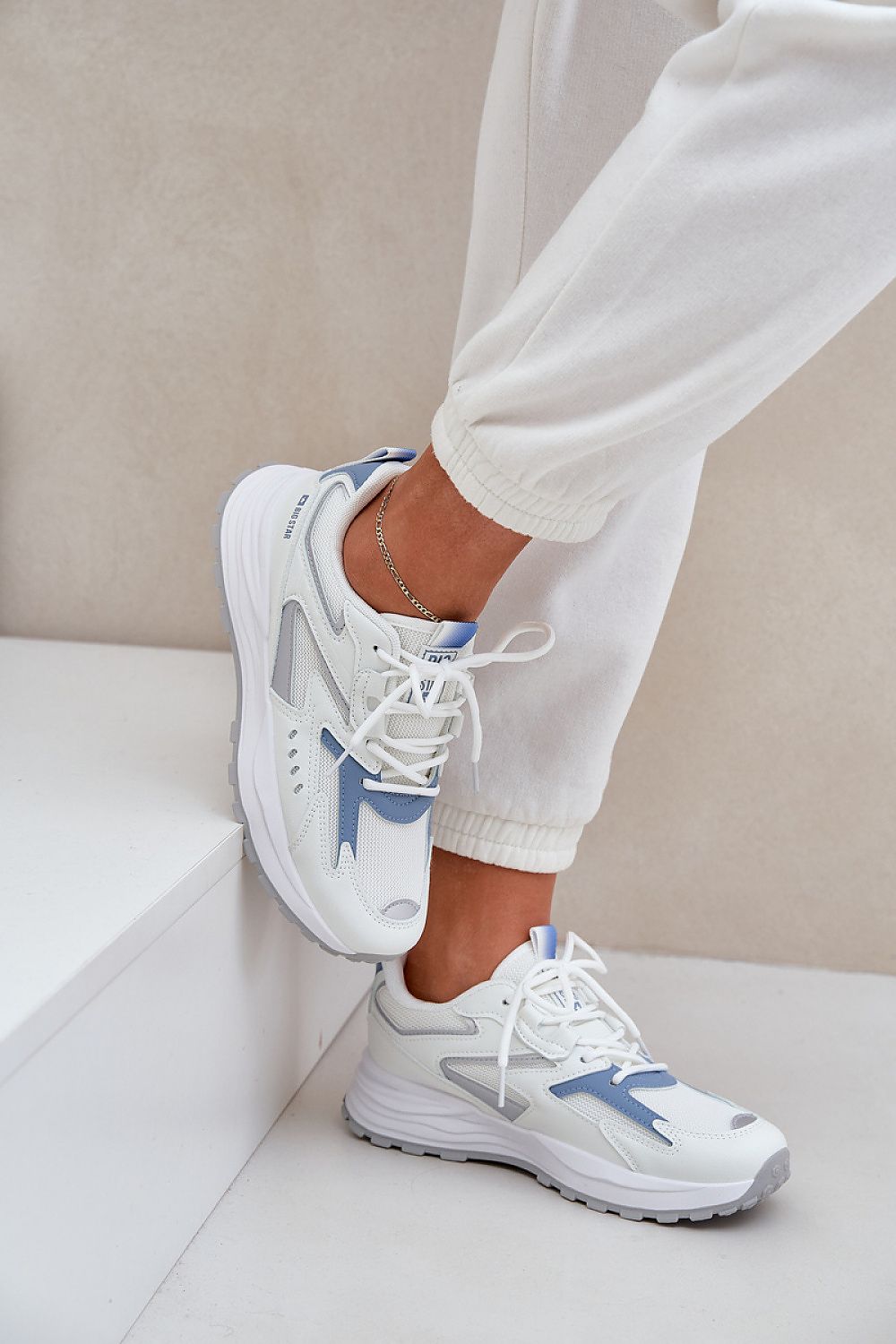 beige sport shoes view 9