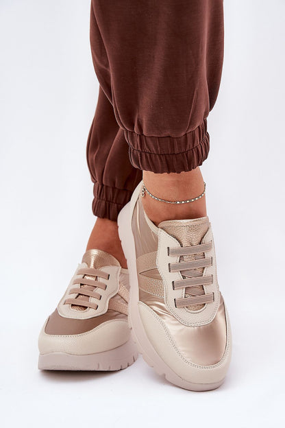 yellow sport shoes detail view