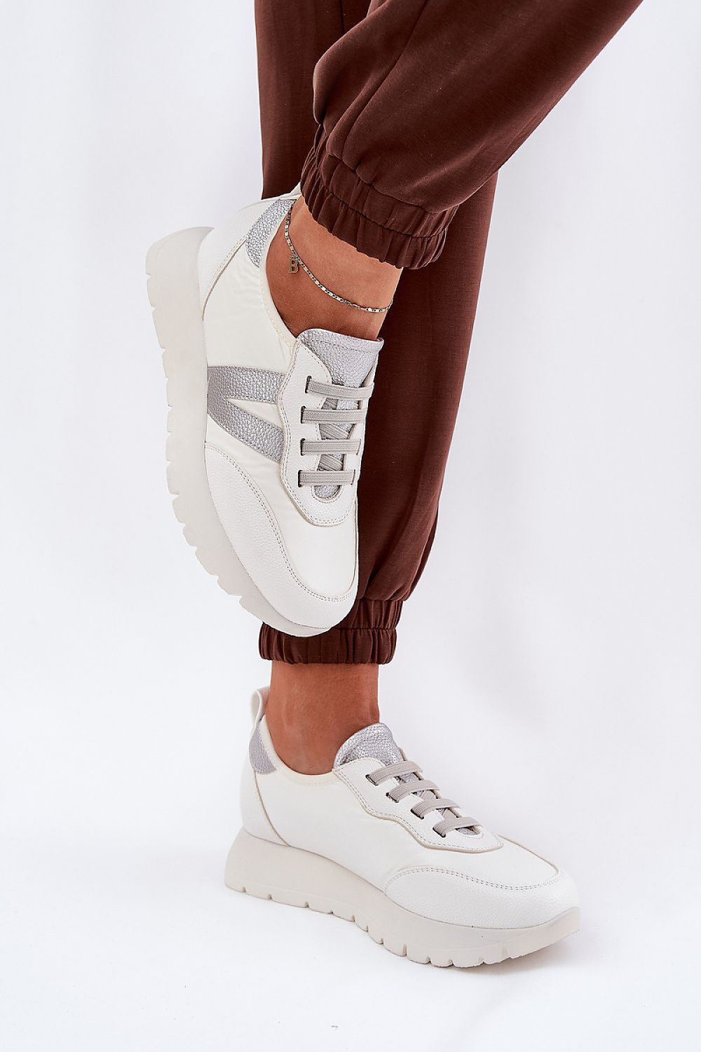 yellow sport shoes back view