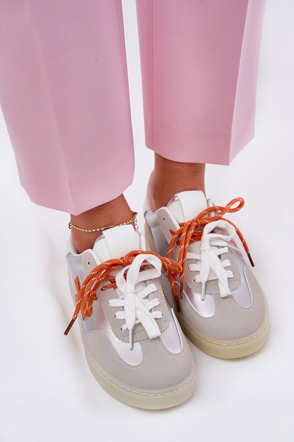 white sport shoes view 6