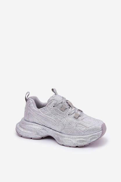 grey sport shoes alternate angle