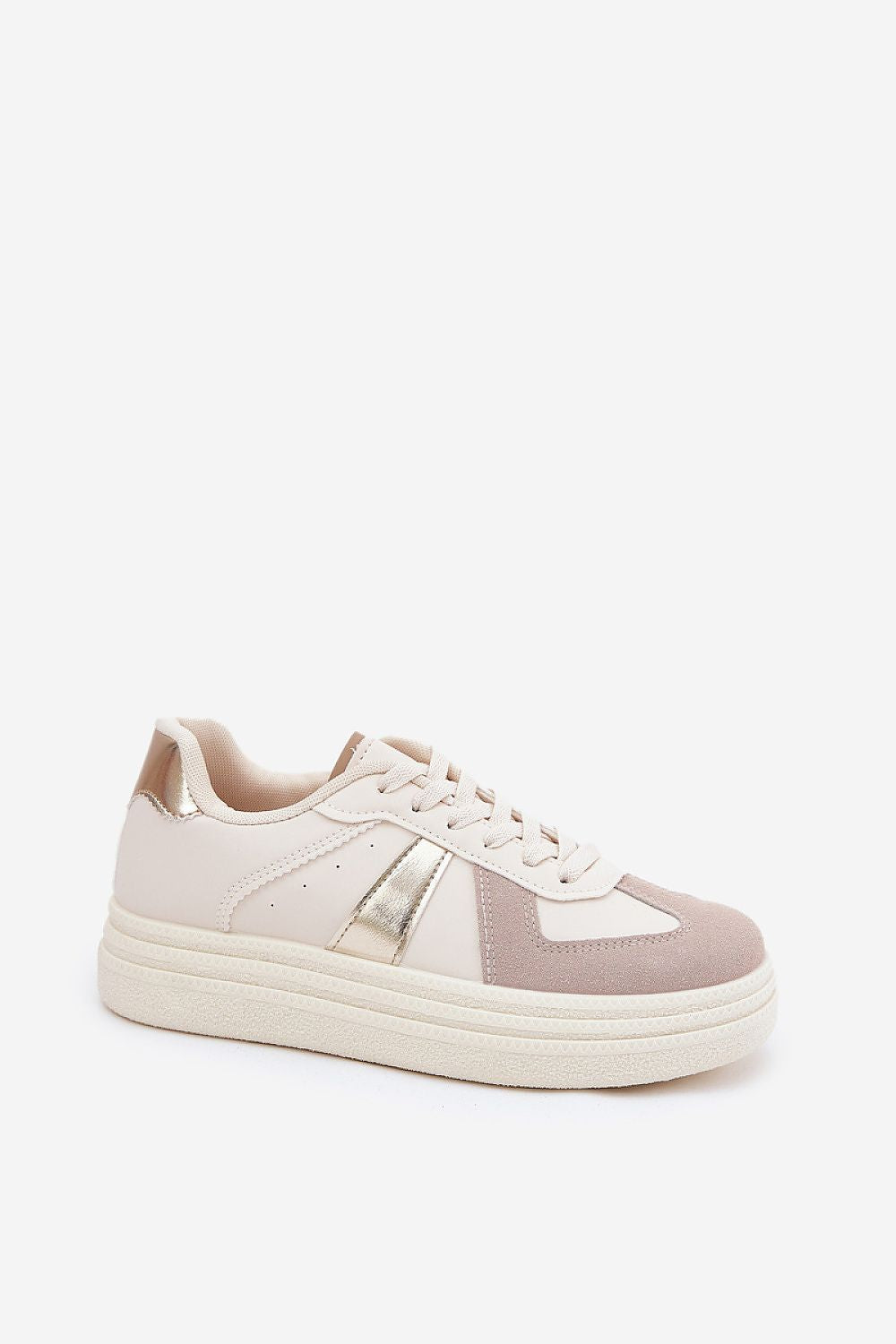 beige sport shoes alternate angle