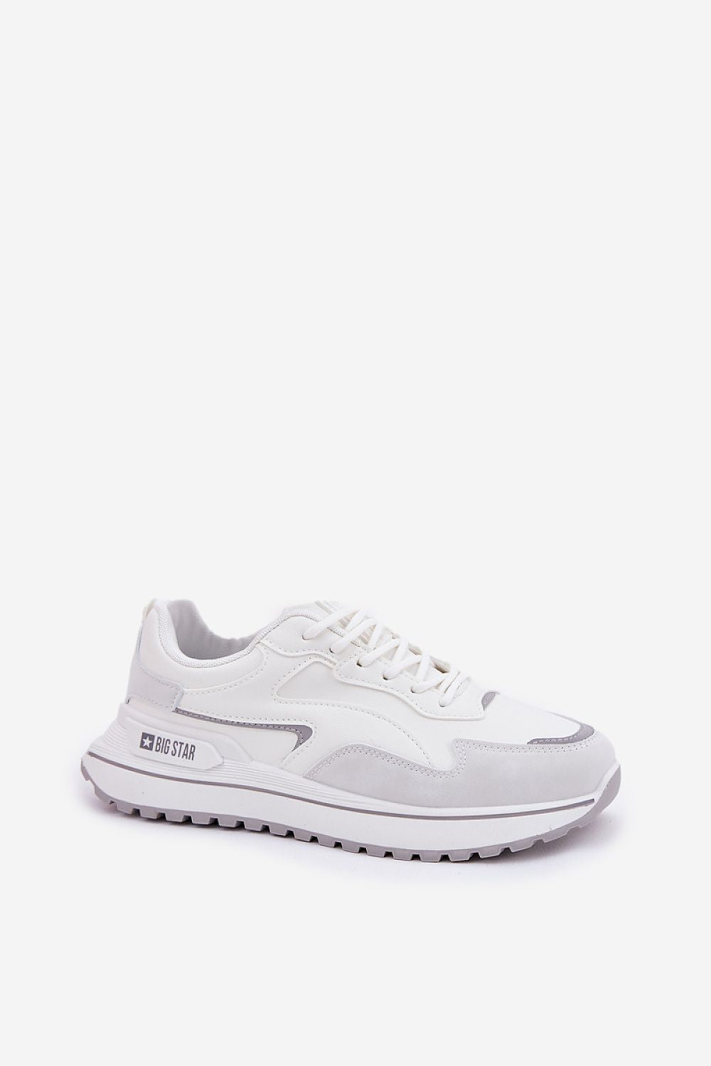 white sport shoes alternate angle