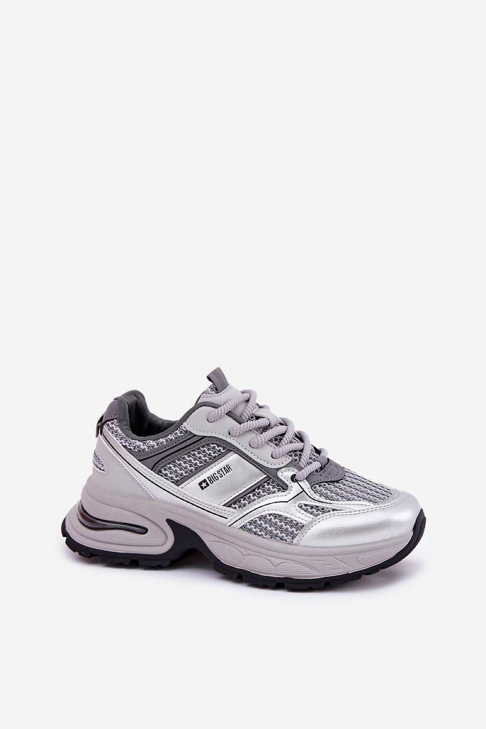 grey sport shoes alternate angle