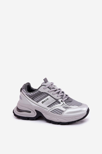 grey sport shoes alternate angle