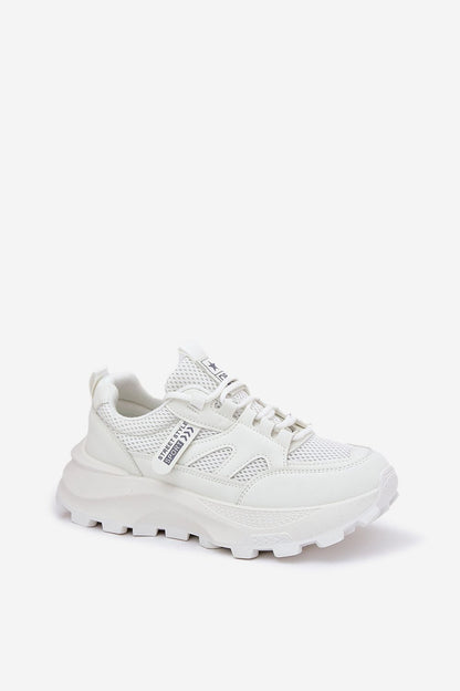 beige sport shoes side view