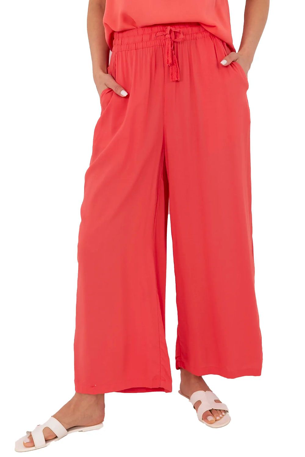 Women's Pink Women Trousers front view