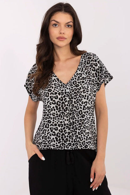Women's Pink and Black Blouse view 5