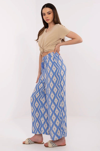 Women's Green, Black, and Blue Women Trousers view 8