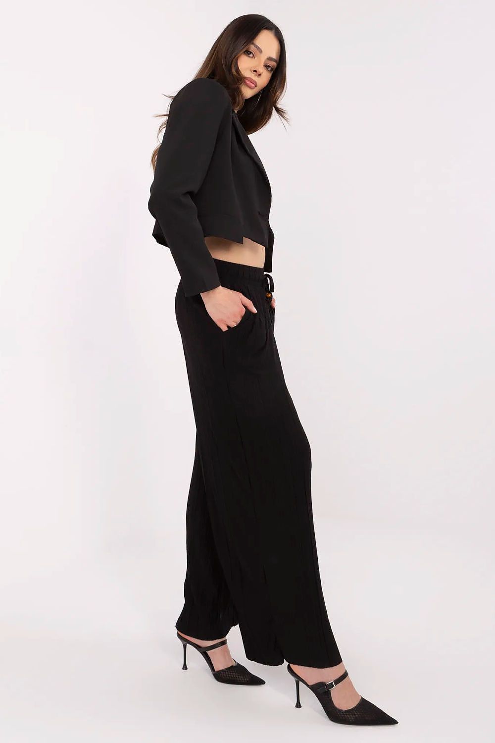 Women's Navy Blue, Beige, and Black Jeans view 9