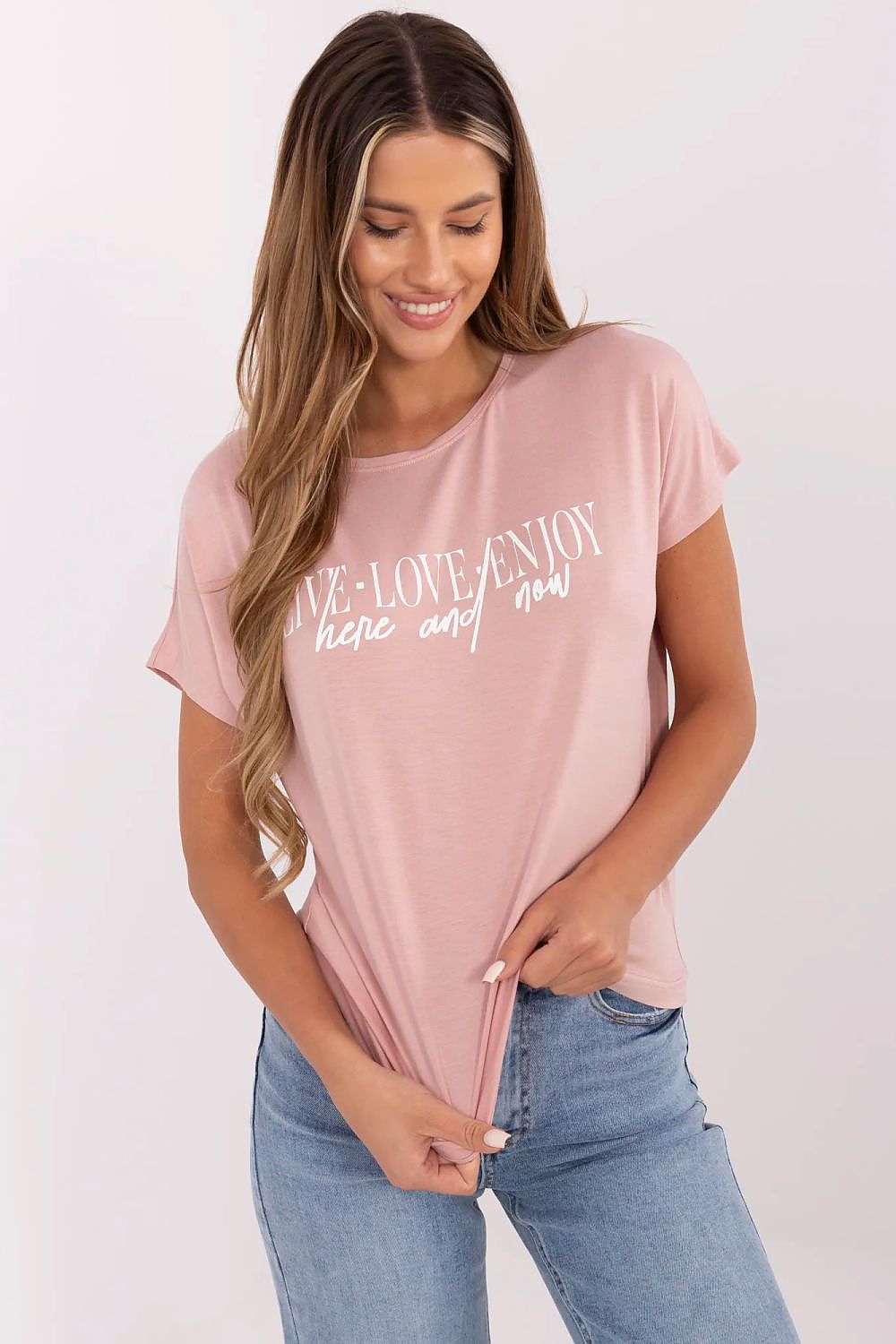Women's White and Pink T-shirt view 5