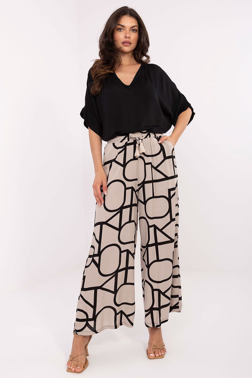 Women's Green, Black, and Blue Women Trousers view 16