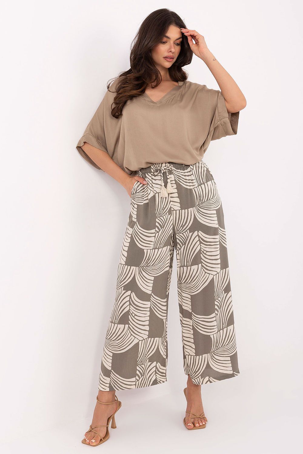 Women's Green, Black, and Blue Women Trousers view 22