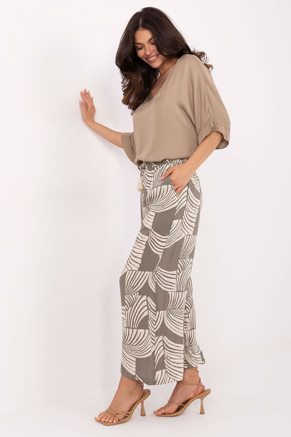Women's Green, Black, and Blue Women Trousers view 23
