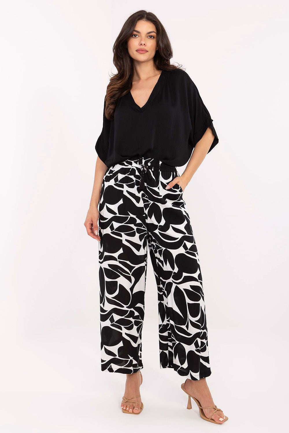 Women's Green, Black, and Blue Women Trousers view 31