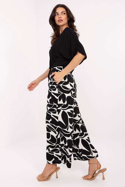 Women's Green, Black, and Blue Women Trousers view 32