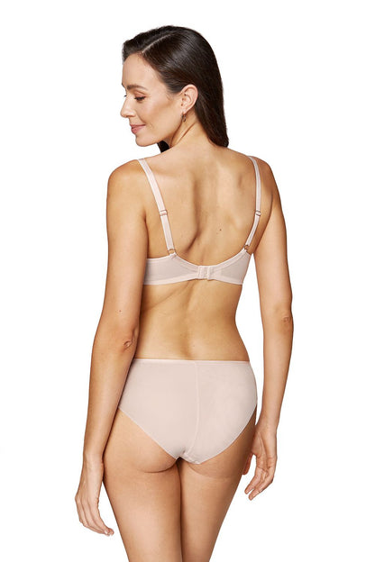 beige lace tulle soft detail view