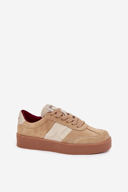 beige sport shoes alternate angle