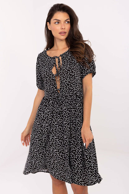 Women's Black, Green, and White Daydress view 7