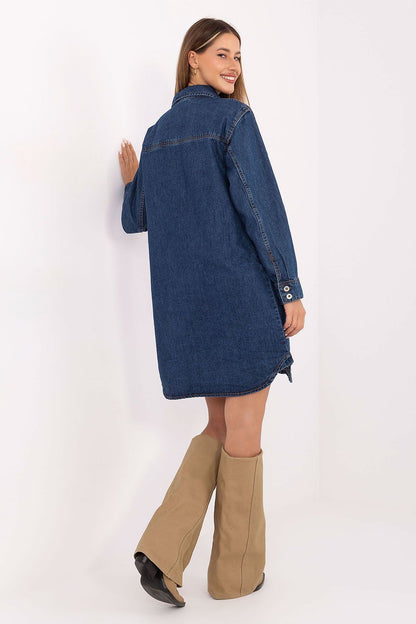 Women's Blue and Black Daydress detail view