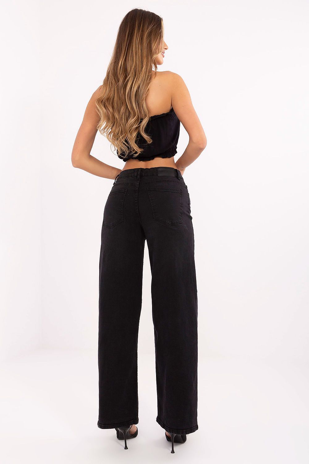 Women's Blue and Black Jeans view 6
