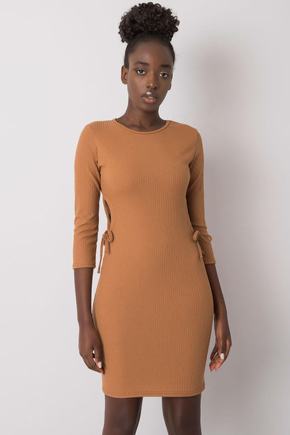 blue ribbed pencil vivid blue ribbed pencil dress – stylish, comfortable & flattering fit for everyday wear view 9