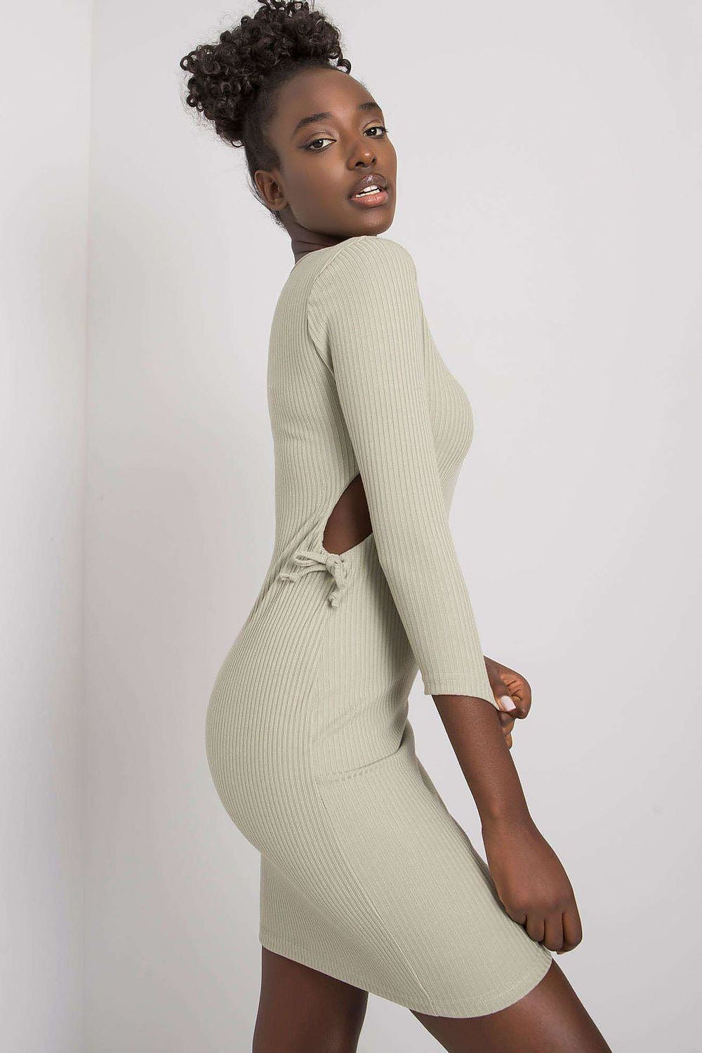 blue ribbed pencil vivid blue ribbed pencil dress – stylish, comfortable & flattering fit for everyday wear view 22