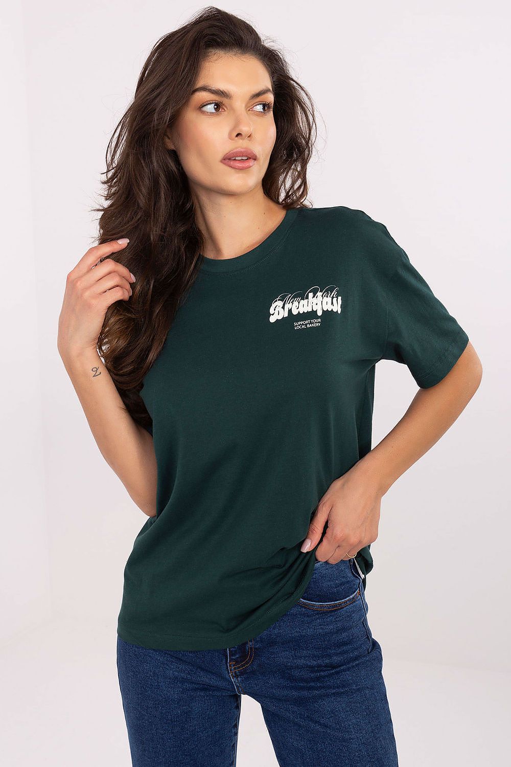 Women's Green T-shirt front view