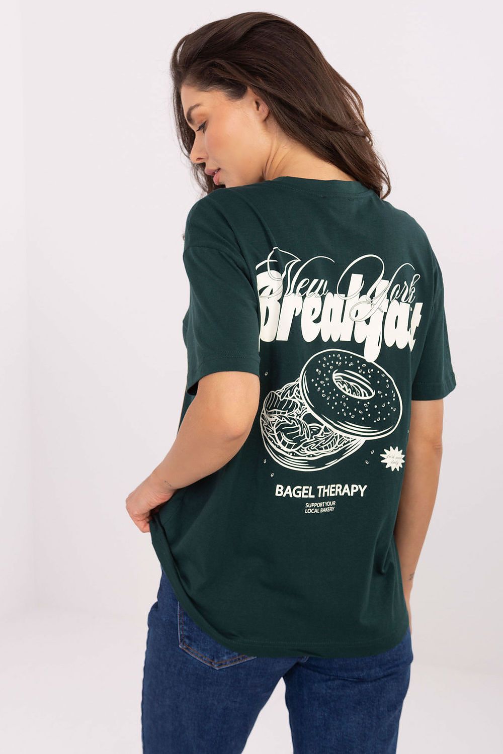 Women's Green T-shirt detail view