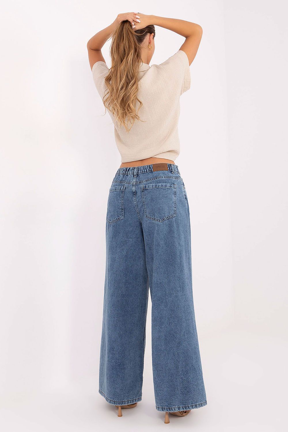 Women's Blue and Grey Jeans detail view