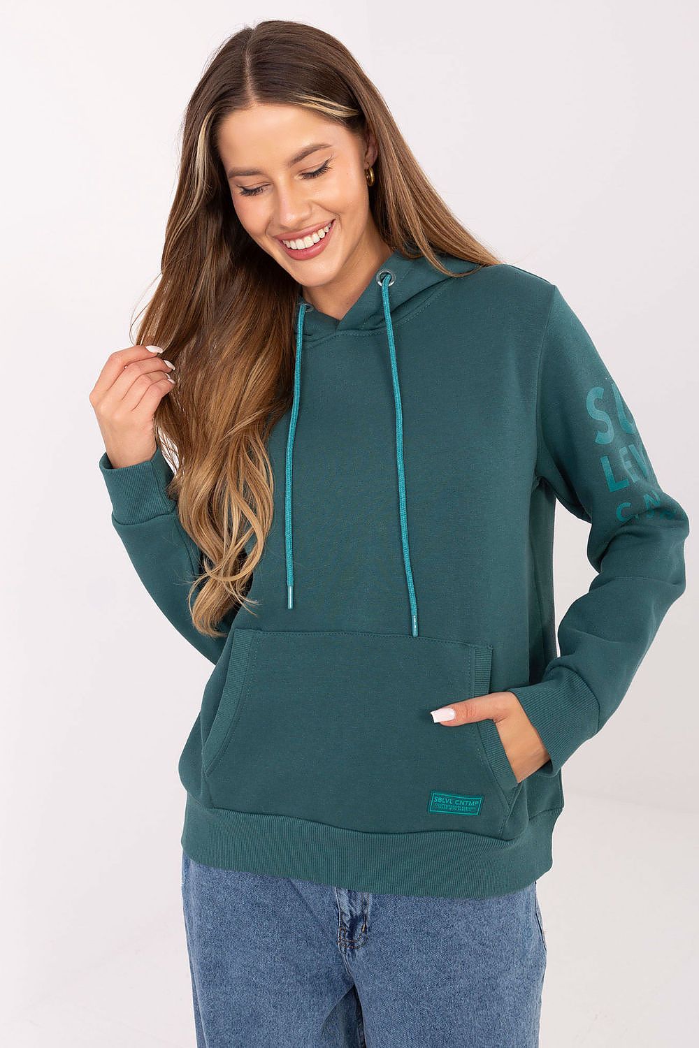 Women's Green Sweatshirt front view