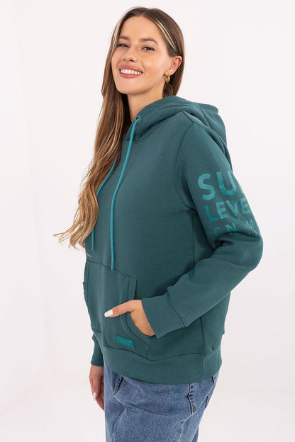 Women's Green Sweatshirt side view