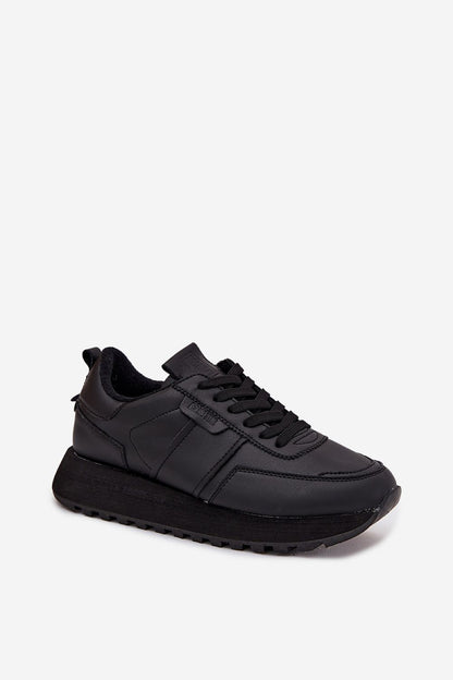 black sport shoes alternate angle