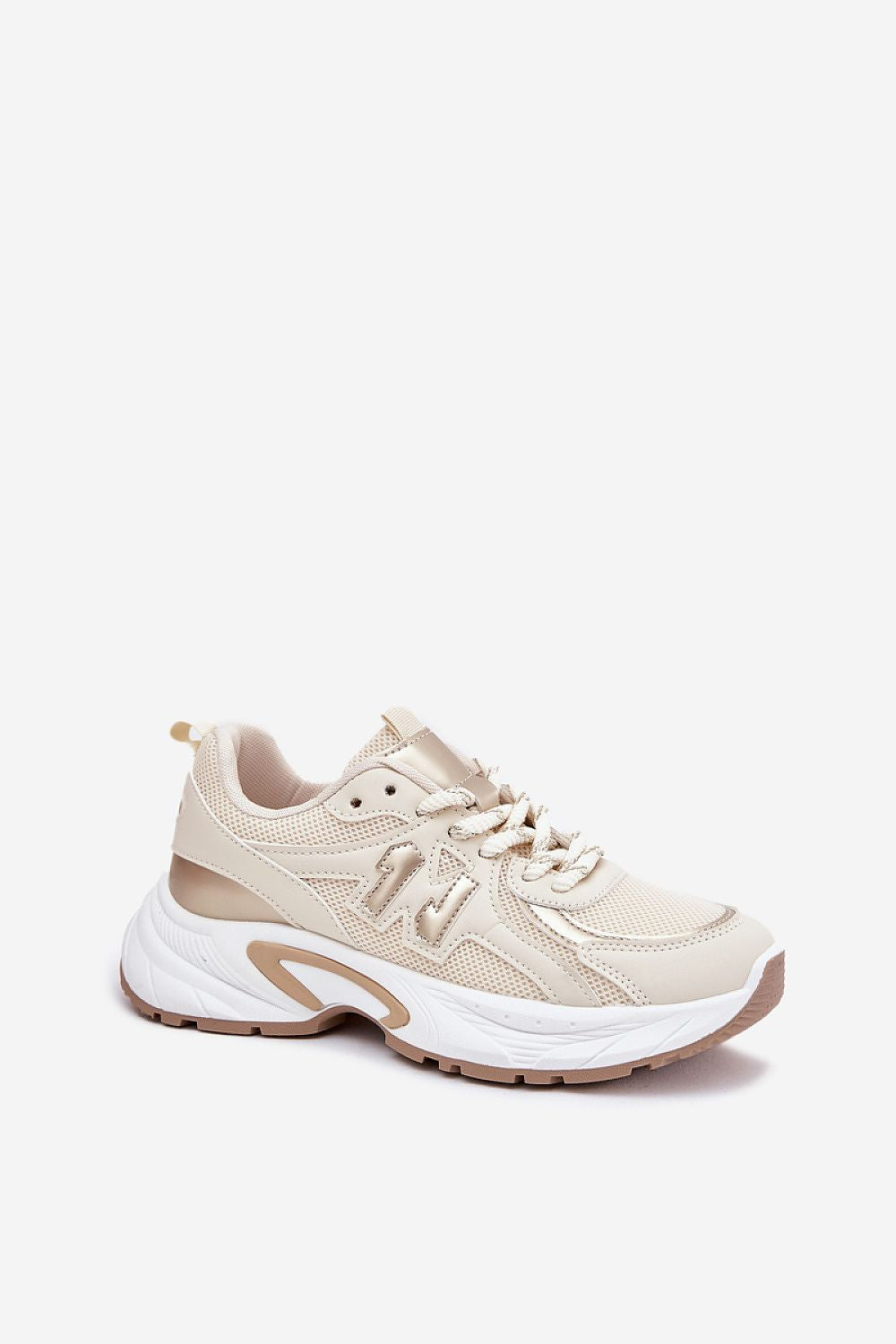 beige sport shoes alternate angle
