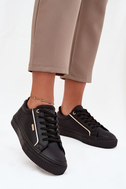 beige sport shoes back view