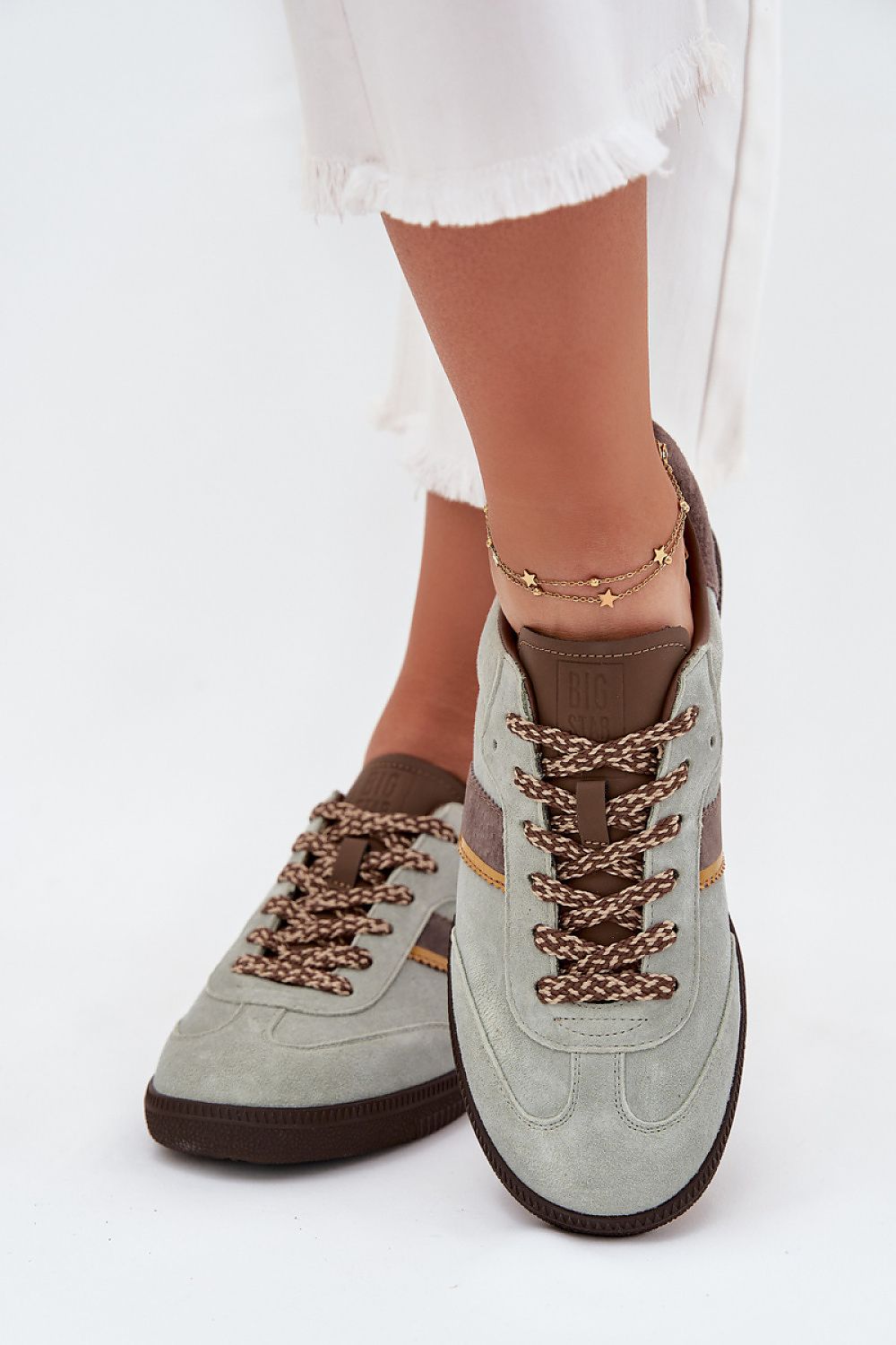 green sport shoes view 9