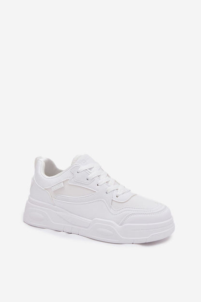 white sport shoes alternate angle