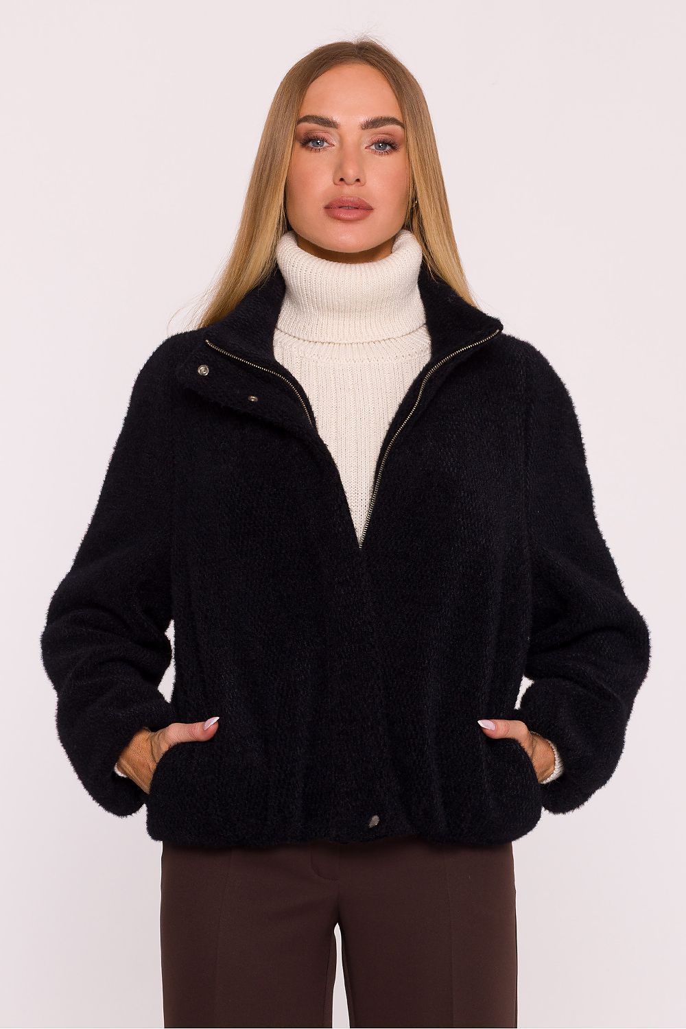 black jacket front view