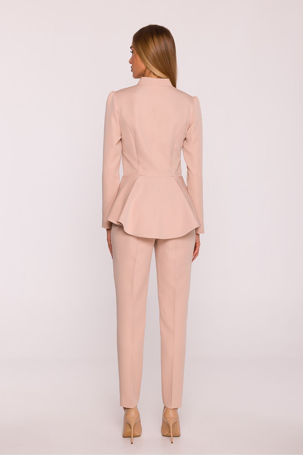 brown long sleeve v-neck suit view 10