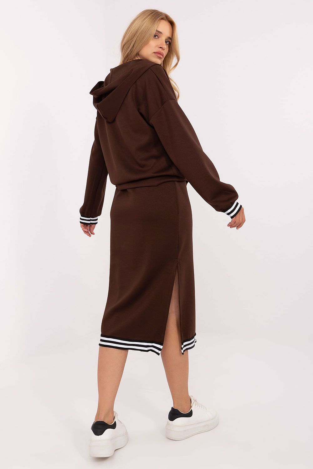 black ribbed long sleeve matching set view 6