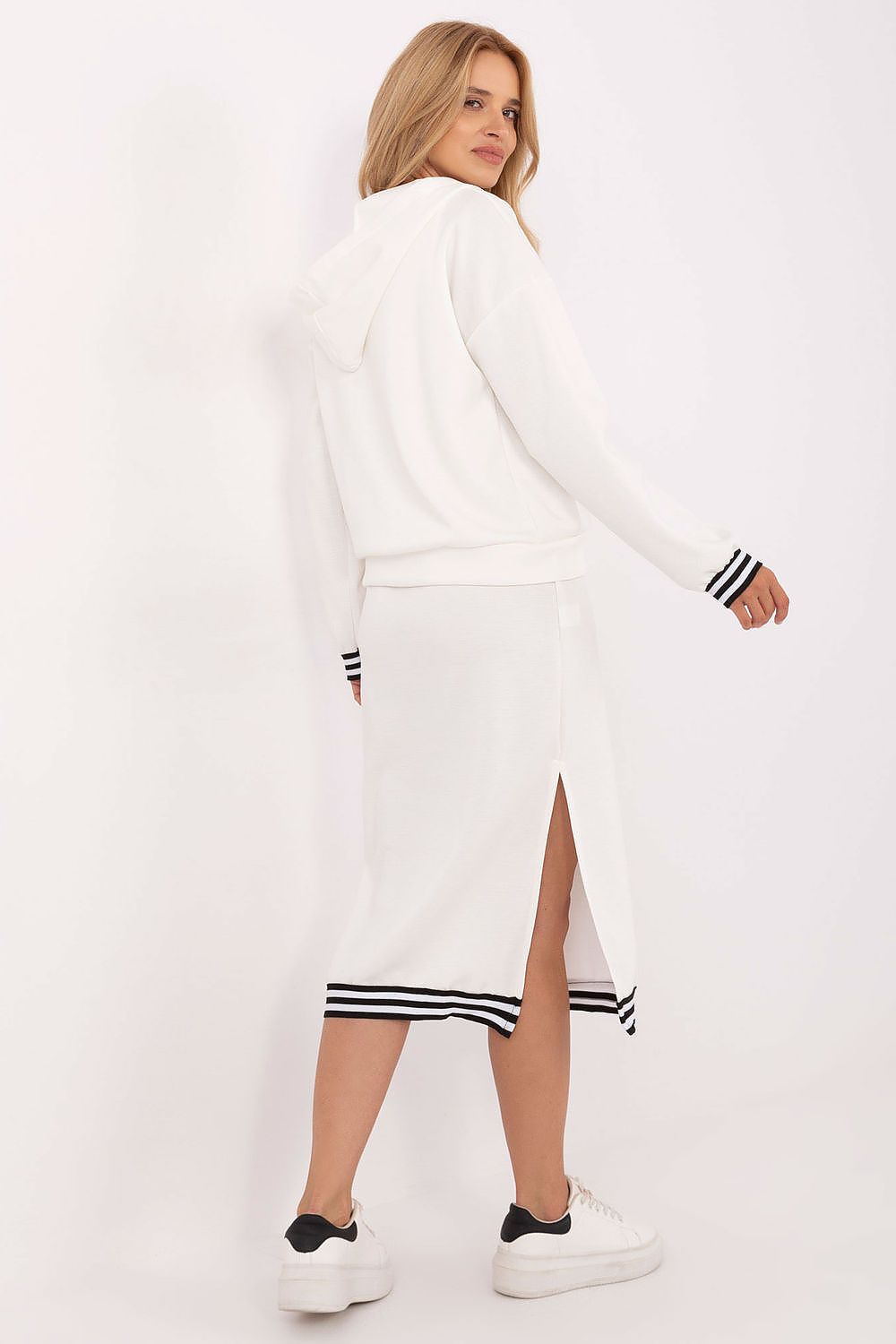 black ribbed long sleeve matching set view 9