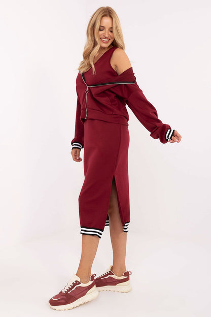 black ribbed long sleeve matching set view 11