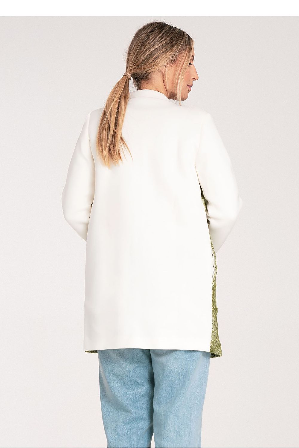 white coat detail view
